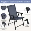 Yaheetech 2er Set Gartenstühle Hochlehner Klappstühle Produktbild-Vorschau 6