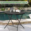 Klapptisch Rund Campingtisch Garten Balkontisch Klappbar Produktbild-Vorschau 4