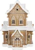 Clayre & Eef Lebkuchenhaus mit LED 28x21x37 cm Braun Produktbild-Vorschau 1