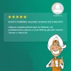 A customer review for a Villeroy & Boch rug, featuring stars, text, and a cartoon genie. Podgląd zdjęcia produktu