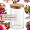 gouveo set di 12 barattoli da 500 ml in vetro borosilicato Anteprima dell’immagine prodotto 4