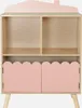 Libreria per bambini a 2 ripiani e 2 ante, Rosa Anteprima dell’immagine prodotto 2