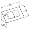 Thebo Prise en saillie 17916 Acier inoxydable double ST Voir les images du produit 4