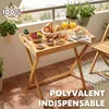 Table à plateau bremermann, en bambou, table pliante Voir les images du produit 2