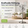 Standventilator extra leise aus Metall – Design Produktbild-Vorschau 2