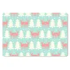 MuchoWow® Mauspad Mousepad Hirsche - Muster - Rosa 27x18 cm Produktbild-Vorschau 1
