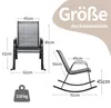 COSTWAY 2er Set Schaukelstühle Gartenstühle mit Produktbild-Vorschau 7