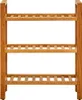 vidaXL Schuhregal mit 3 Etagen 50x27x60 cm Massivholz Eiche Produktbild-Vorschau 1