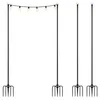 Relaxdays Set van 4 lichtslingerstangen, 3 meter, voor tuin Productafbeelding-voorbeeld 1