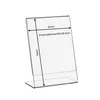 DIN A8 L-Ständer im Hochformat aus Acrylglas / Produktbild-Vorschau 3