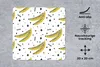 MuchoWow® Mauspad Mousepad Sommer - Design - Bananen 20x20 Produktbild-Vorschau 2