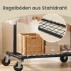 SONGMICS Ausziehbarer Kleiderständer auf Rollen aus Metall Produktbild-Vorschau 8