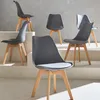 Set 6 sedie scandinave imbottite, gambe in legno per sala Anteprima dell’immagine prodotto 8