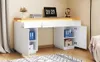 Schreibtisch 140x50, verdickte Platte, LED, 3 Schubladen, 2 Produktbild-Vorschau 13