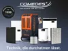 A collage of air purifiers and filters from the brand COMEDES. Produktbild-Vorschau