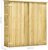 vidaXL Remise à outils de jardin 163x50x171 cm Bois de pin Voir les images du produit 14
