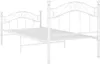 A white metal bed frame with a headboard and footboard. Náhľad obrázku produktu