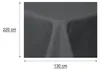 Tischdecke rechteckig 130x220 cm anthrazit Leinenoptik Produktbild-Vorschau 4