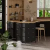 commode Vicco Belaro Noir 56x95cm avec 5 tiroirs, Model Voir les images du produit 3