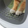 Larga lettiera chiusa per gatti da 54 cm, grigia, con Anteprima dell’immagine prodotto 9