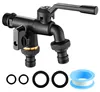 Doppelauslauf-Wasserhahn Messing frostsicher 2x3/4 Zoll Garten Náhled obrázku produktu