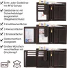 Geldbörse Herren Echt Leder RFID Portemonnaie Büffelleder Produktbild-Vorschau 4