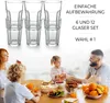Gläser Set 410ml Cocktailgläser | Trinkgläser 6 Stk. Latte Produktbild-Vorschau 4