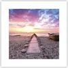Poster - Poster ohne Rahmen - Boot Strand Himmel - 30x30 cm Produktbild-Vorschau 1