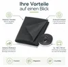 Fliegengitter Fenster 130 x 150 cm Anthrazit mit Klettband Produktbild-Vorschau 3