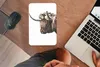 MuchoWow® Mauspad Mousepad Schottischer Highlander - Blumen Produktbild-Vorschau 3