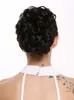 WIG ME UP Dutt Locken Volumen Zopf kurz Dunkelbraun Q0147-3 Produktbild-Vorschau 2