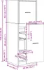 Apothekerschrank Weiß 40x41x118 cm Holzwerkstoff Produktbild-Vorschau 7