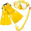 Taucher-Set, Schnorchel - Brille - Schwimmflossen, klare Produktbild-Vorschau 1