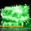 A tangled ball of green LED string lights on a black background. Anteprima dell’immagine prodotto
