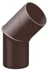 INEFA Fallrohrbogen 45 Grad, DN100 / 100mm, Dunkelbraun – Produktbild-Vorschau 1