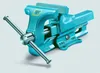 A teal-colored metal vise is shown against a light gray background. Podgląd zdjęcia produktu