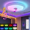 Smart LED Deckenlampe mit Bluetooth Lautsprecher, 50cm Produktbild-Vorschau 2