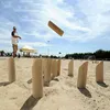 ACXIN Nummern Kubb Wikinger Spiel Holzwurfspiel Wurfspiele Produktbild-Vorschau 6