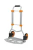 A foldable trolley with a telescopic handle and orange accents, shown against a white background. Náhled obrázku produktu
