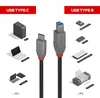 LINDY USB 3.2 Kabel Typ C/B Anthra Line 2m Produktbild-Vorschau 3