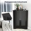 COSTWAY Badezimmerschrank Ecke, Eckschrank Bad mit 2 Produktbild-Vorschau 4