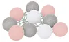 LED Lichterkette Baumwolle Ball Dekolichter Girlande 10 Produktbild-Vorschau 6