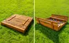 Ladanas® Sandkasten XL-Sandkiste aus Holz-140 x140cm. Produktbild-Vorschau 9