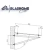 GlasHomeCenter - Pensilina in vetro - vetro trasparente - Anteprima dell’immagine prodotto 4