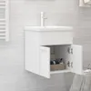 vidaXL Vanity Unit White 41x38,5x46 cm Drevo Materiál Náhľad obrázku produktu 7