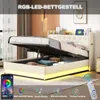 Čalúnená posteľ Fortuna Lai 160x200 cm s LED svetelnými Náhľad obrázku produktu 6