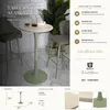 Barový stolek Alaska Green, průměr 60 cm, výška 106 cm, Náhled obrázku produktu 13