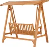 vidaXL Hollywoodschaukel 174 cm Massivholz Teak Produktbild-Vorschau 2