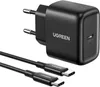 Caricabatterie Ugreen Cd250, 25W, Usb-C (nero) + Cavo Usb-C Anteprima dell’immagine prodotto 1