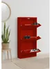 Pisa Armoire à chaussures à 3 rabats/portes en métal, Voir les images du produit 10